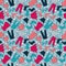 Little clothes seamless pattern print background design