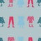 Little clothes seamless pattern print background design