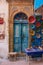 Little colorful and charming local shop at the streets of Essaouira, a town at the Atlantic coast of Morocco