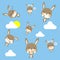 Little cony patternLittle cony pattern and cloud on sky