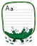 Little crocodile or alligator, for ABC. Alphabet A