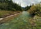 Little Crystal Clear Creek At Lake Louise Banff National Park