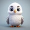 Little Cute Albatross 3d Model With Hyper-realistic Details