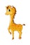 A little cute baby giraffe small, design animal cartoon