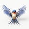 Little Cute Barn Swallow: High-quality Fashion Feather Artwork