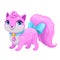 Little cute cartoon kitty princess.