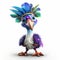 Little Cute Cassowary: High-quality Fashion Feather Cartoon Bird