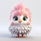 Little Cute Chicken: High-quality Fashion Feather 3d Bird Art