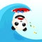Little cute panic surfer panda in wave tube