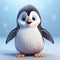 Little Cute Penguin - High-quality 3d Rendering In Unreal Engine