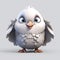 Little Cute Pigeon - High-quality 3d Character With Playful Cartoon Style