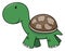 Little Cute Turtle Baby Color Illustration