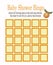 Little Cutie Citrus Orange Baby Shower Bingo Game