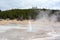 The little dancing acting geyser in Yellowstone Park
