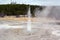 The little dancing acting geyser in Yellowstone Park