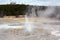 The little dancing acting geyser in Yellowstone Park