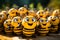 little darlings cuties a bees, honey, a laborer, a hard worker, yellow and black striped animals cheerful joyful happy