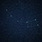 Little Dipper constellation in night sky