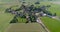 Little Dutch Village Oostrum, Shape Looks Like Skull or Keyhole - The Netherlands, 4K Drone Footage