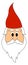 Little dwarf with red hat, illustration, vector