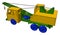 Little firetruck toy, illustration, vector