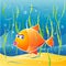 Little fish,vector illustratio