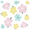 little flower pattern (character with hand free drawing)