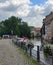 Little France, Strasbourg. The canal decorated with flower arrangements