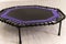 little game growth cyan trampoline small empty space purple leisure jump fitness white