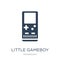 little gameboy icon in trendy design style. little gameboy icon isolated on white background. little gameboy vector icon simple