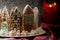 Little gingerbread houses with glaze