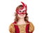 Little girl actress with mask