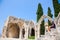 Little girl in Bellapais Abbey in North Cyprus, Kyrenia