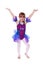 Little girl with dancing costume on