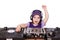 Little girl dj fun play music