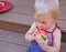 Little Girl Eating Watermelon