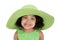 Little girl in floppy hat