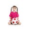 Little girl football player
