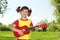 Little girl with guitar