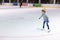 Little girl ice skating