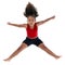 Little girl jumping