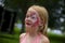 Little Girl with Painted Face