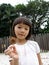 Little girl on playground