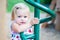 Little Girl Playing at the Park