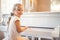 Little girl playing piano