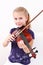 Little girl playing violin