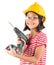 Little Girl And Power Drill II