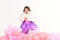 Little girl in princess dress. Childhood and happiness. Childrens day. Small pretty child. Kid fashion. Little miss in