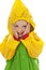 Little girl with raincoat