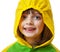 Little girl with raincoat